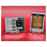 (2) Used Pieces of the Game Baseball Cards