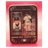 1994 Upper Deck Metallic Impressions (5) Metal Cards of Yankees HOF Great "Mickey Mantle"