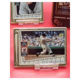 1994 Upper Deck Metallic Impressions (5) Metal Cards of Yankees HOF Great "Mickey Mantle"