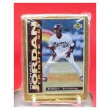 1995 Upper Deck Metallic Impressions (5) Metal Cards of Chicago Bulls HOF Great "Michael Jordon"