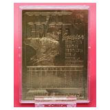 1996 Bleachers 23 Karat Gold Baseball Card of Seattle Mariners HOF Great "Ken Griffey Jr" with Ball