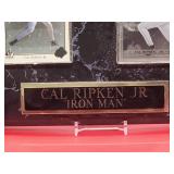 Cal Ripken Jr Plaque with (2) Baseball Cards