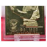 (2) Bradbury Mint 22 Karat Gold Cards of HOF Greats Featuring "Babe Ruth" & "Jim Palmer"