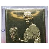(2) Bradbury Mint 22 Karat Gold Cards of HOF Greats Featuring "Babe Ruth" & "Jim Palmer"