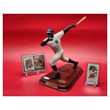 Autographed All Stars Sports Figurine of New York Yankees Great "Alphonso Soriano" with COA and (2) Cards