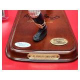 Autographed All Stars Sports Figurine of New York Yankees Great "Alphonso Soriano" with COA and (2) Cards