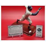 Autographed All Stars Sports Figurine of New York Yankees Great "Alphonso Soriano" with COA and (2) Cards