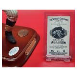 Autographed All Stars Sports Figurine of New York Yankees Great "Alphonso Soriano" with COA and (2) Cards