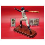 Autographed All Stars Sports Figurine of New York Yankees Great "Alphonso Soriano" with COA and (2) Cards