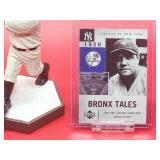 New York Yankees HOF Great "Babe Ruth" Bobble Head with (2) Baseball Cards & Commemorative Ball