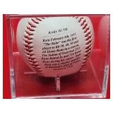 New York Yankees HOF Great "Babe Ruth" Bobble Head with (2) Baseball Cards & Commemorative Ball