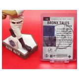 New York Yankees HOF Great "Babe Ruth" Bobble Head with (2) Baseball Cards & Commemorative Ball