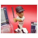 New York Yankees HOF Great "Babe Ruth" Bobble Head with (2) Baseball Cards & Commemorative Ball