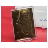 (2) Bradbury Mint 22 Karat Gold Cards of HOF Greats "Babe Ruth" & "Lou Gehrig"
