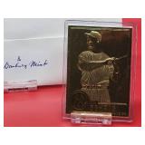(2) Bradbury Mint 22 Karat Gold Cards of HOF Greats "Babe Ruth" & "Lou Gehrig"