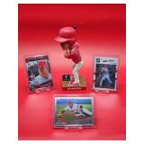 Mike Trout Bobble Head with (3) Baseball Cards