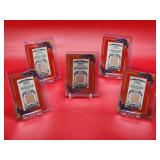 (5) 2010 Topps Allen & Ginter Game Used Bat Baseball Cards