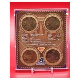 Set of (4) Seattle Mariners HOF Great "Randy Johnson" Coins