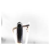 .925 Sterling Silver Blue Lace Agate Pendant Necklace