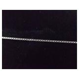 .925 Sterling Silver Sodalite Stone Arrowhead Shaped Pendant Necklace