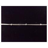 .925 Sterling Silver Inlayed Sleeping Beauty Blue Turquoise Cabochon Pendant Necklace