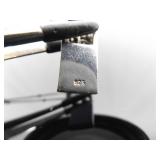 .925 Sterling Silver Inlayed Sleeping Beauty Blue Turquoise Cabochon Pendant Necklace