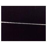 .925 Sterling Silver Blown Glass American Heart Pendant Necklace