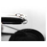 .925 Sterling Silver Jade Cabochon Pendant Necklace