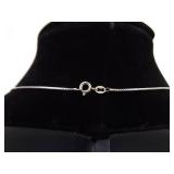 .925 Sterling Silver Fluorite Heart Pendant Necklace