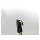 .925 Sterling Silver Pink Sapphire and Aquamarine Crystal Dangle Pendant Necklace