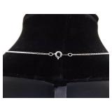 .925 Sterling Silver Polished Raw Amethyst Stone Pendant Necklace