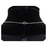 .925 Sterling Silver Diamond Accented Amethyst Heart Pendant Necklace