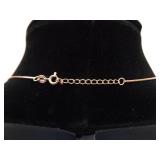 .925 Sterling Silver Rose Gold Vermeil Pink Geode Pendant Necklace