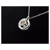 .925 Sterling Silver 100 Language I LOVE YOU Pendant Necklace