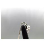 .925 Sterling Silver Red Coral Cabochon Pendant Necklace