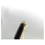 .925 Sterling Silver Agate Vermeil Pendant Necklace