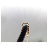 .925 Sterling Silver Rose Gold Vermeil Moss Agate Pendant Necklace