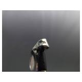 .925 Sterling Silver Petoskey Stone Cabochon Pendant Necklace