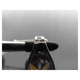 .925 Sterling Silver Citrine Solitaire Pendant Necklace