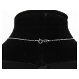 .925 Sterling Silver Abalone Pendant Necklace