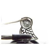 .925 Sterling Silver Owl Pendant Necklace