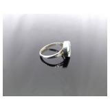 .925 Sterling Silver Navajo Opal Ring Size 6.5