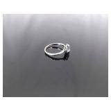 NEW .925 Sterling Silver Moonstone Crystal Ring Size 6