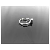 .925 Sterling Silver Topaz Ring Size 7