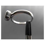 .925 Sterling Silver Topaz Ring Size 7