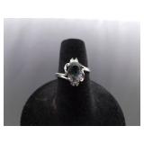 .925 Sterling Silver Mystic Quartz Crystal Ring Size 6.25