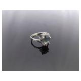 .925 Sterling Silver Mystic Quartz Crystal Ring Size 6.25