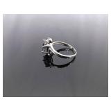 .925 Sterling Silver Mystic Quartz Crystal Ring Size 6.25