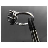 .925 Sterling Silver Mystic Quartz Crystal Ring Size 6.25