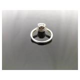 .925 Sterling Silver Diamond Ring Size 7